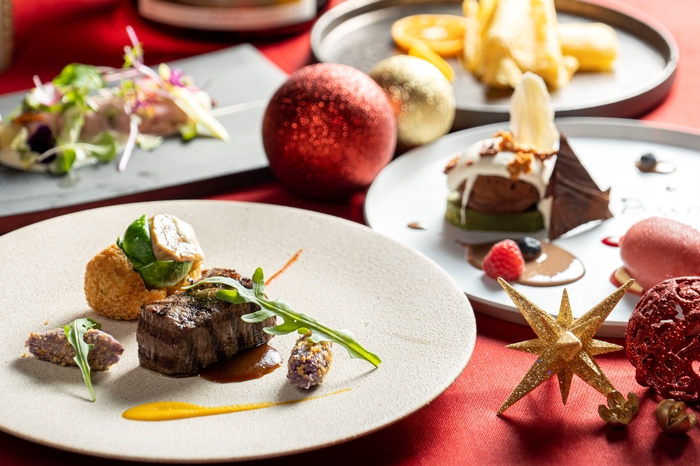 ▲「リストランテ・スコーラ」のクリスマスディナー