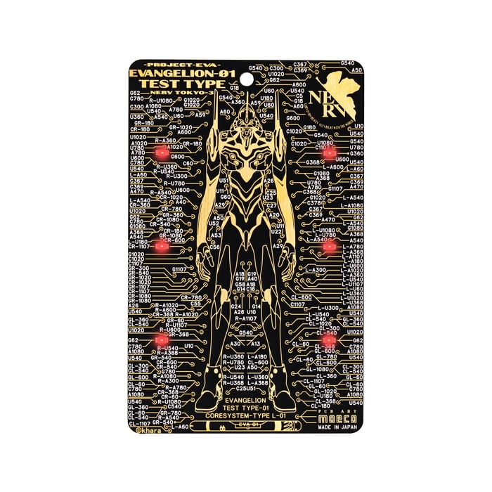 FLASH EVA01 基板アート バッグタグ 黒 表