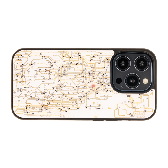 FLASH 東京回路線図 iPhone 14Proケース 白