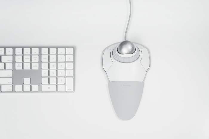 オービットトラックボールウィズスクロールリング ホワイト&グレー 5