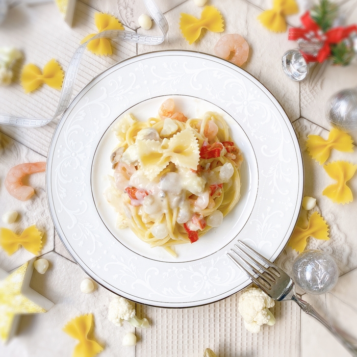 混ぜると本格パスタに!「聖なる雪の贈り物」