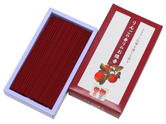 ふるさと信州の味を故人のために！ りんごジュースを練り込んだお線香を 2025年6月より販売開始！