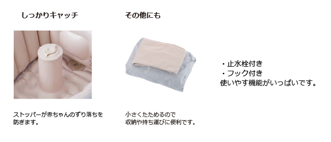 ふかふかベビーバスステップアップ機能 2