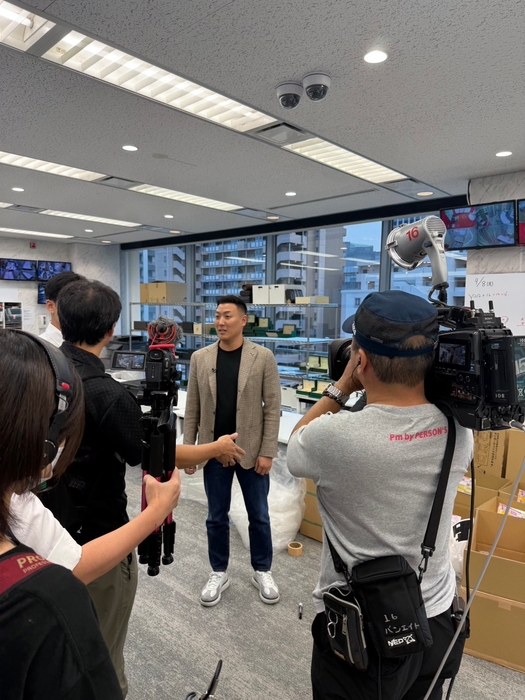 先日のテレビ放送時の写真