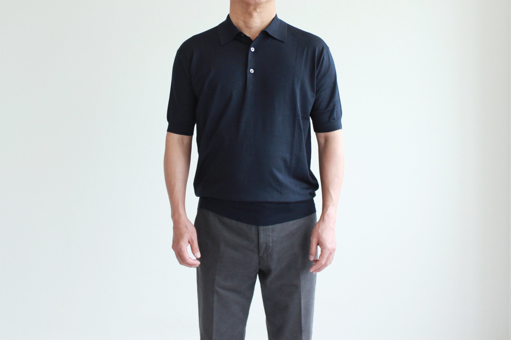 ポロシャツ ネイビー