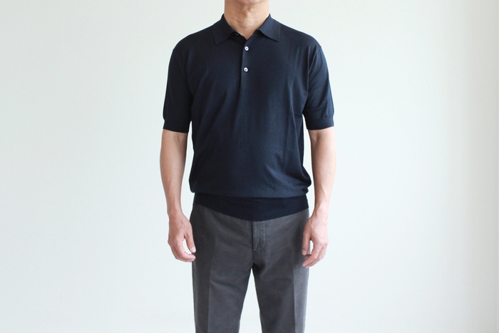 ポロシャツ ネイビー