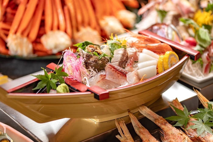 1 組様に一隻の豪華舟盛り付き!