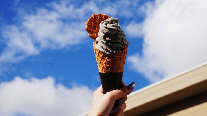 黒ごまソフトクリーム 500円