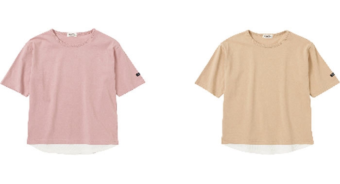 ●ガールズレイヤードＴシャツ　 SIZE:120-160 　