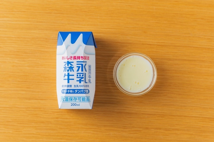 ミルクかき氷の材料