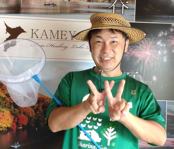 自然体験専任スタッフ「みどりマン」と一緒に遊ぼう！