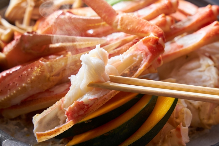 蟹もお肉も堪能 ※イメージ