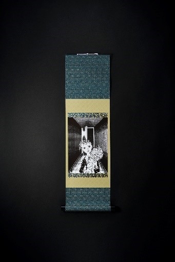 ミニ掛軸【楳図かずお_洗礼C】