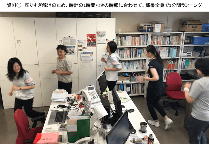 座りすぎ解消:1分ランニング