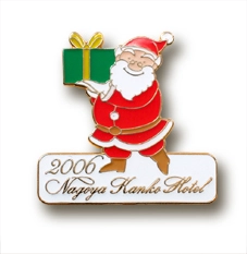 PINS FACTORY（ピンズファクトリー）ピンズ実例紹介名古屋観光ホテル　様　「クリスマスピンズ」　