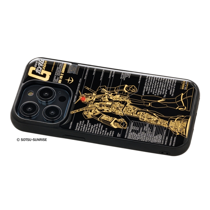 FLASH ガンダム 基板アート iPhone 14Proケース ななめ