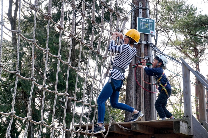 親子で楽しめるチャレンジコースも魅力!