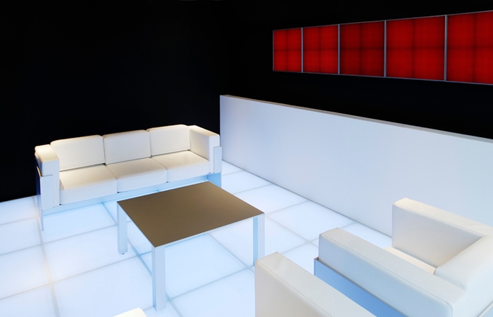 個室商談席 アルミハニカムファニチュア