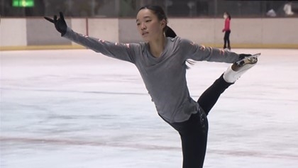 練習中の田村さん(田村綾音さん)