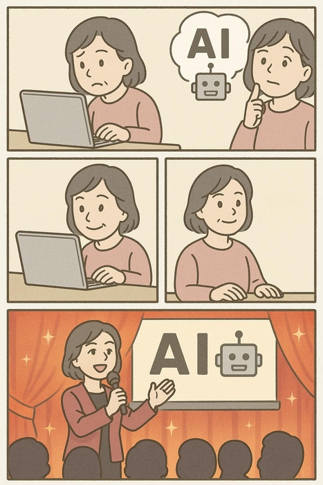 “わからない”から“教えられる”へ。 AIとの出会いが私を変えた