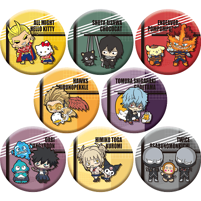 トレーディング缶バッジ プロヒーロー&敵<ヴィラン>