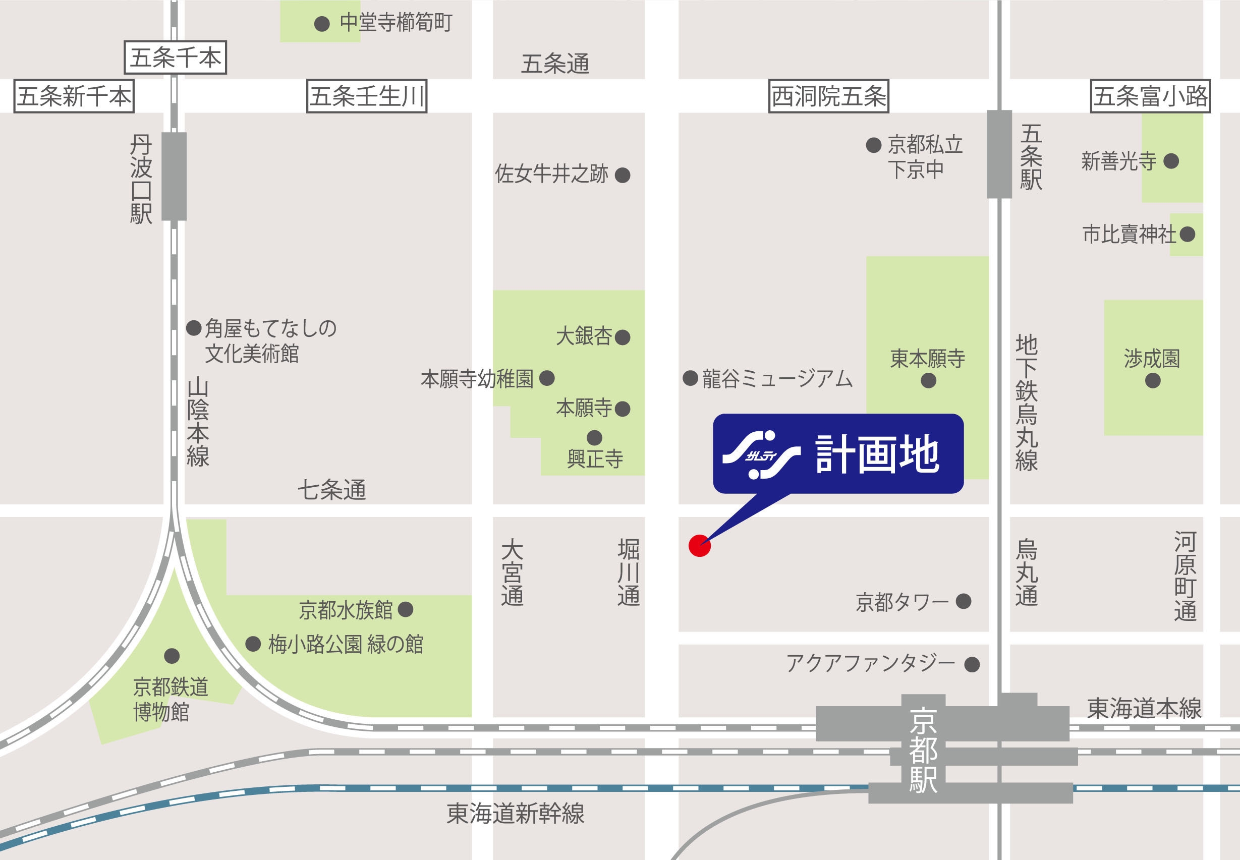 油小路町 地図