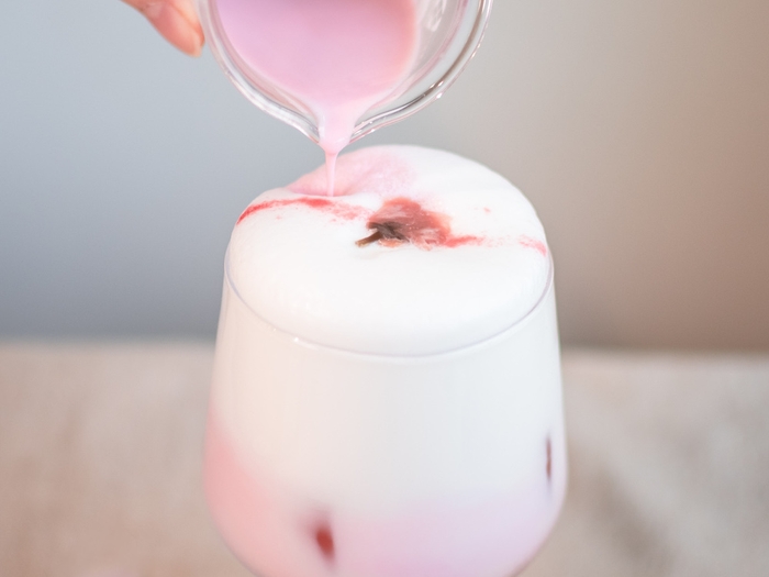 濃厚自家製さくらオレ