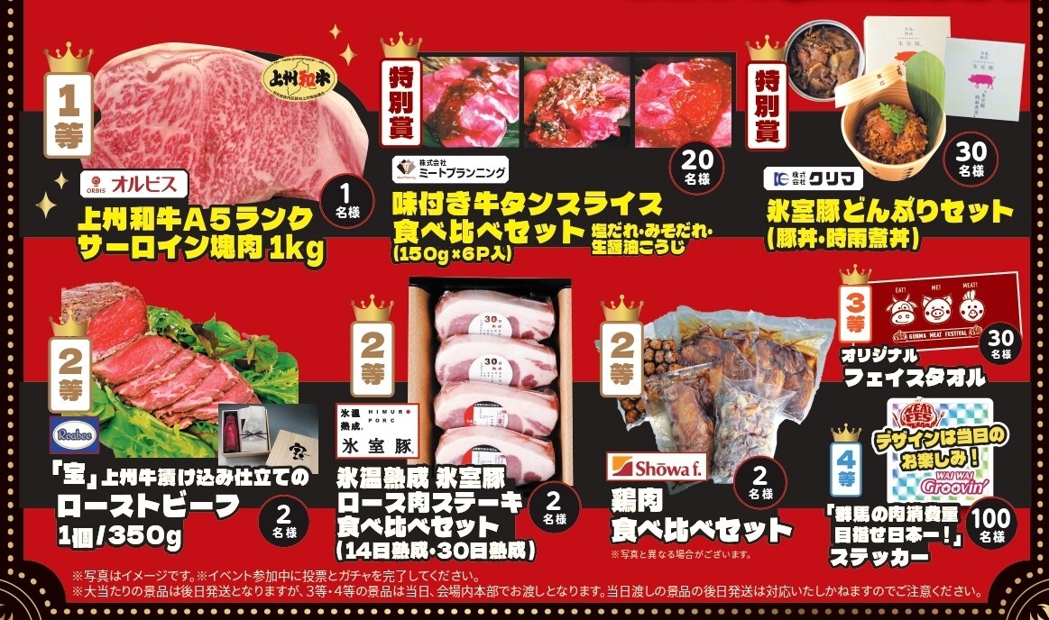 肉ガチャ景品