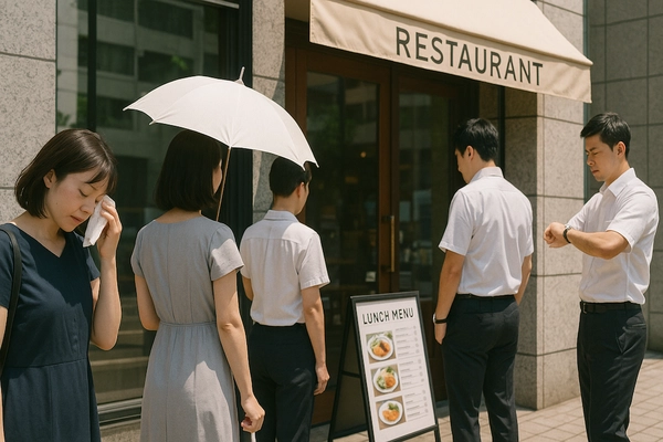 すぐ食べたい！猛暑でつらい行列、待ち時間をタイパで解消！ 外食の注文・会計・席の確保は済ませてから出かける時代に