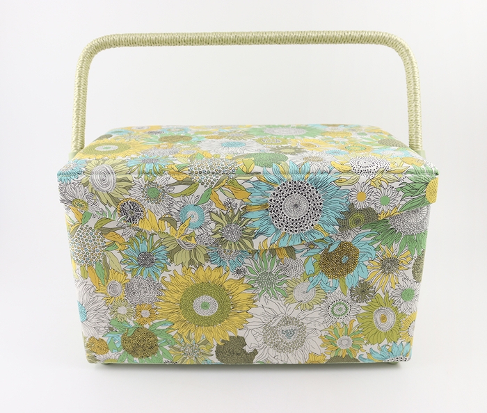 リバティプリントのソーイングボックスイメージ