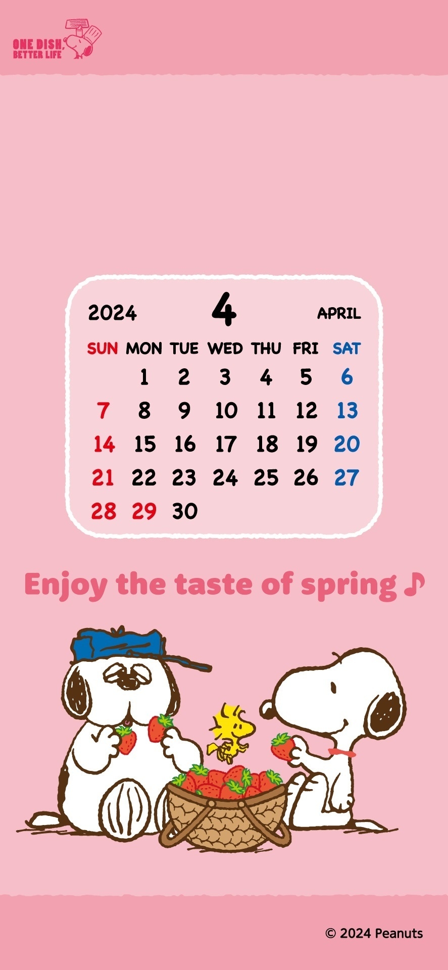 スヌーピーカレンダーイメージ