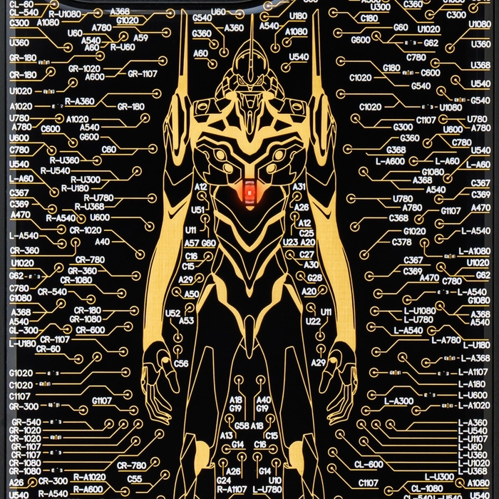 FLASH EVA01 基板アート iPhone 15Proケース ズーム