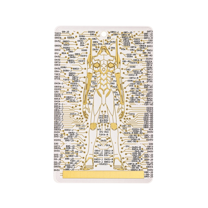 FLASH EVA01 基板アート バッグタグ 白 裏