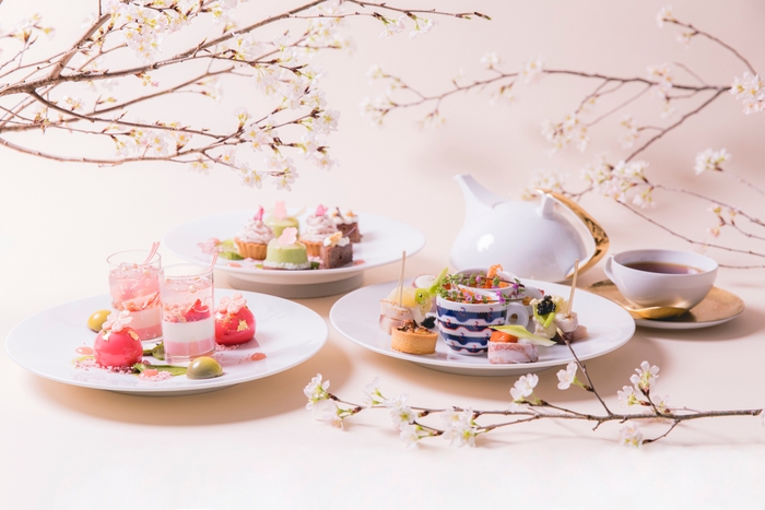 桜アフタヌーンティーセット イメージ