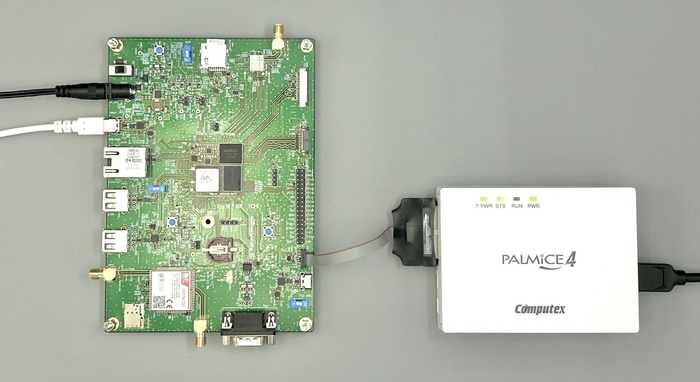 Armadillo-900+Dev BoardとPALMiCE4の接続イメージ
