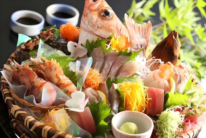 板長厳選の魚介がたっぷり　魚介盛り[一例] 