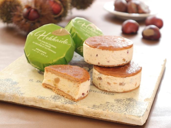 <フェルム ラ・テール 美瑛>バターチーズサンド「ブランデーマロン」