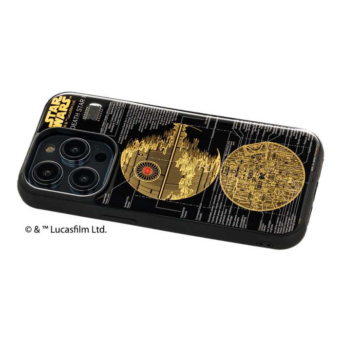 FLASH DEATH STAR 基板アート iPhone 14Pro ケース ななめ