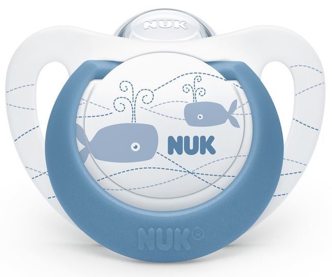 おしゃぶりジーニアス(キャップ付き)クジラ