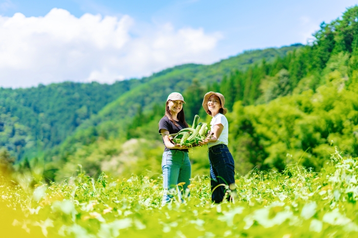 素材は有機農場で土作りから栽培