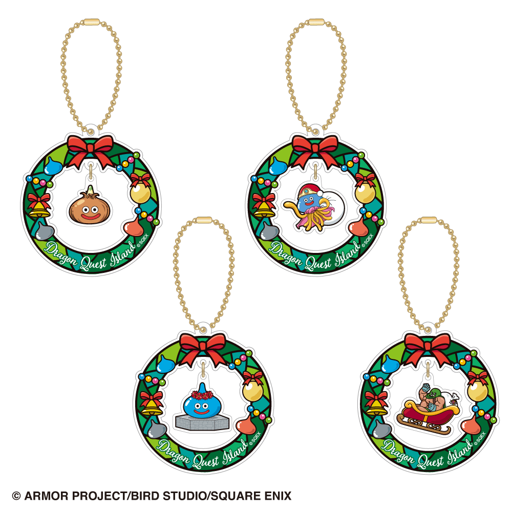 ▲ゆらゆらリースアクリルキーホルダー(全4種) 各880円(税込)