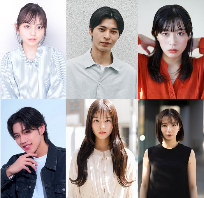 （左上より）蓬莱舞、石川仁都、大石奈央（左下より）下中陸斗、土屋桃香、入来茉里