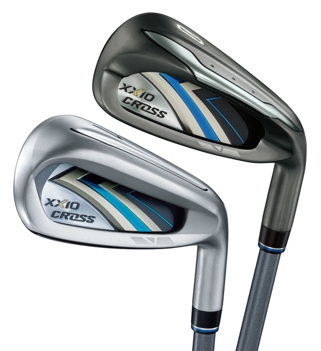 NEW「ゼクシオ クロス アイアン」(左) 「ゼクシオ クロス アイアン #0(ゼロ)」(右)
