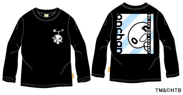 onちゃん ロンT(子ども用)  BLACK TM&(C)HTB