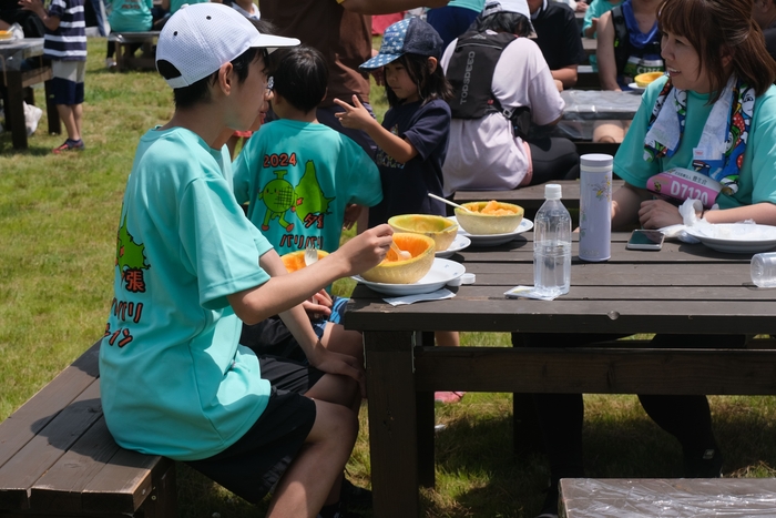 ゴール後の夕張メロン(半玉)