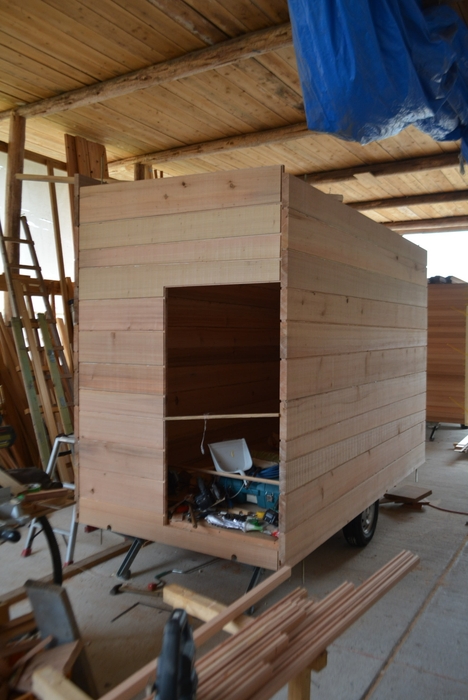 トレーラーサウナ 製作中写真