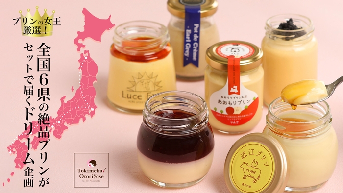 プリンの女王厳選!全国6県の絶品プリンがセットで届く『ドリームプリンBOX』