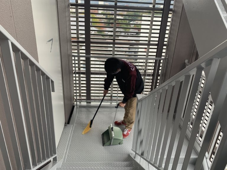 日常清掃の様子