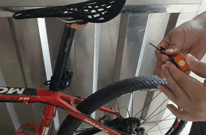 巻きつけ固定式