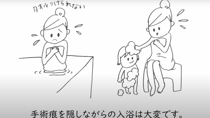 両手を広げてお風呂に入ろう